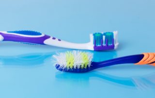 Comparison of Old and New Toothbrush